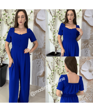 Macacão Ana Luiza Azul